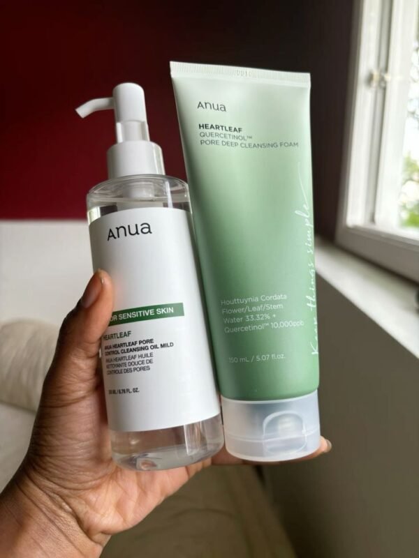 anua hearteaf succinc moisture cleansing foam